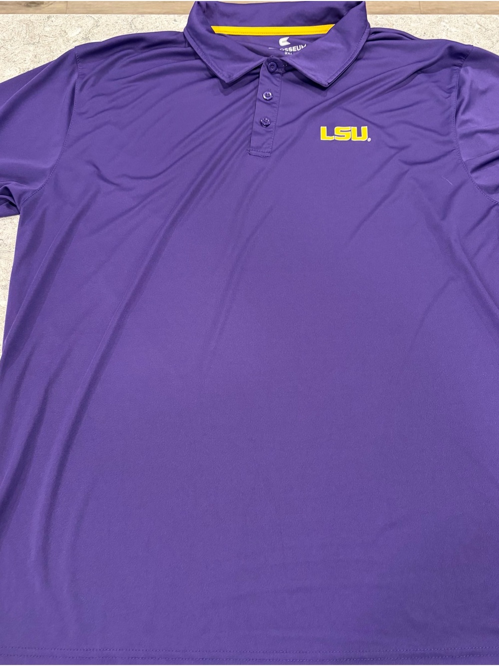 LSU Tigers Colosseum Men’s Purple Polo-3XL